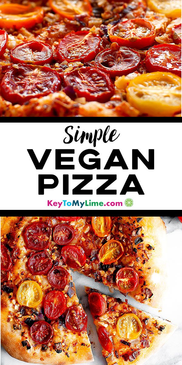 Cheeseless Pizza - Simple Delicious Vegan Pizza - Key My Lime